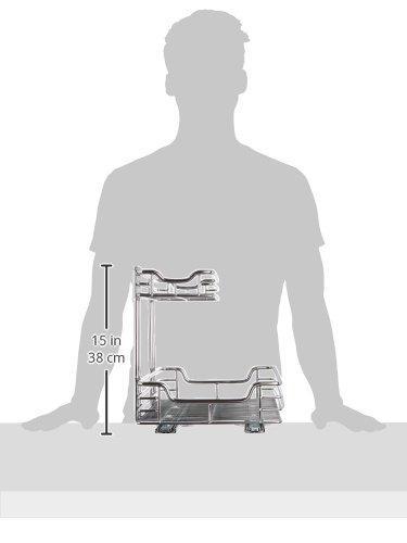Explore household essentials c1521 1 glidez extra deep under sink sliding organizer pull out cabinet shelf chrome 14 5 inches wide