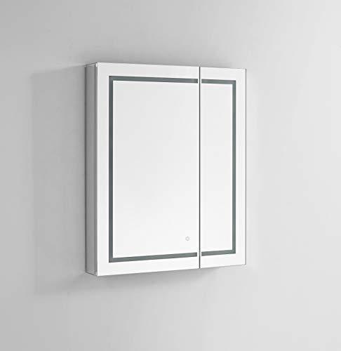 Products aquadom royale plus 36in x 36in x 5in large led medicine cabinet automatic defogger touch screen button dimmer electrical outlet