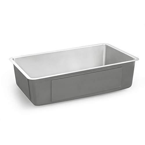 Kitchen zuhne 32 inch under mount single bowl 16 gauge stainless steel kitchen sink with offset drain tight corners fits 36 inch cabinet