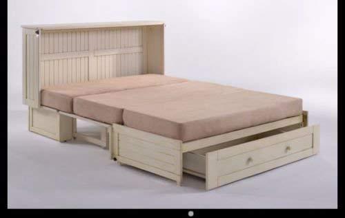 Try night day furniture mur dsy bc and mnd gmf qen daisy murphy cabinet memory gel foam tri fold mattress queen butter cream