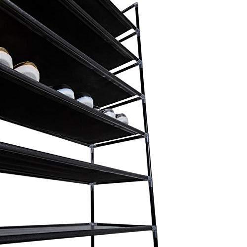Buy now meevrie 10 tiers shoe racks space saving non woven fabric shoe storage organizer cabinet tower for bedroom entryway hallway and closet black