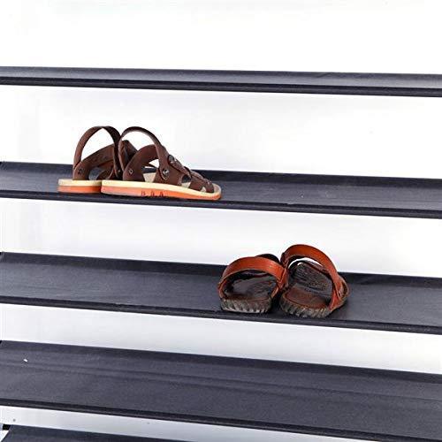 Discover meevrie 10 tiers shoe racks space saving non woven fabric shoe storage organizer cabinet tower for bedroom entryway hallway and closet black