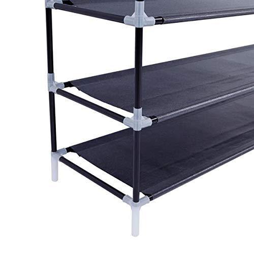 Discover the meevrie 10 tiers shoe racks space saving non woven fabric shoe storage organizer cabinet tower for bedroom entryway hallway and closet black