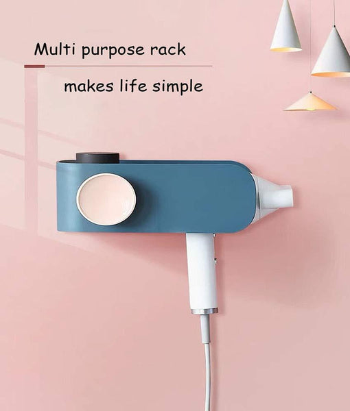 Amazon hair dryer holder wall mount blow hair dryer rack with cabinets styling tool organizer storage shelf for hair dryer premium white