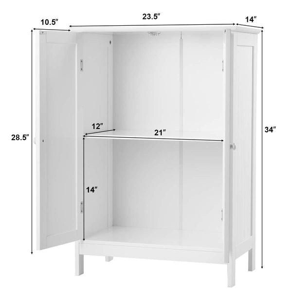 Online shopping tangkula bathroom floor cabinet wooden floor storage cabinet living room modern home furniture free standing storage cabinet 23 5x14x34 inches
