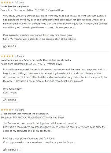 The best brown storage desk armoire computer workstation cabinet home organizer office shelves closet bedroom study executive furniture