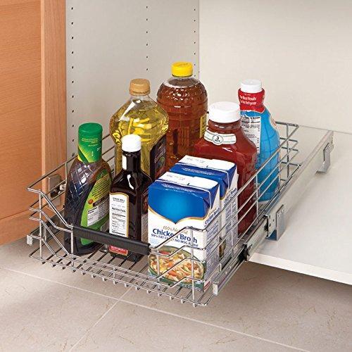 On amazon seville classics ultradurable commercial grade pull out sliding steel wire cabinet organizer drawer 14 w x 17 75 d x 6 3 h