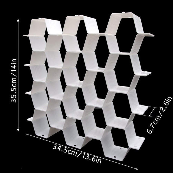 Discover the best kloud city 3 colors household plastic partition bee style underwear socks bras ties belts scarves drawer divider cabinet clapboard 3 sets of white