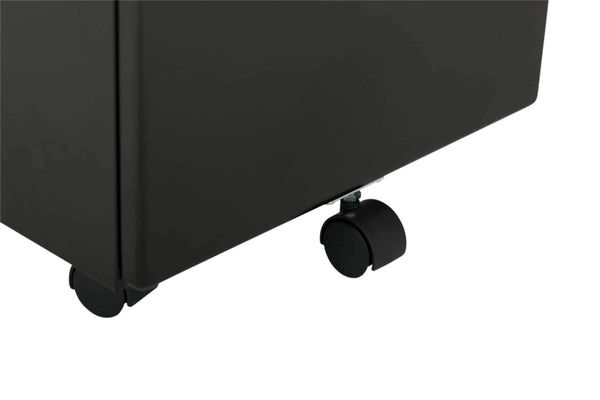 Explore craft hobby essentials 62002 metal 3 vertical mobile filing cabinet 15 75 w x 22 d craft supply storage with locking drawers in black