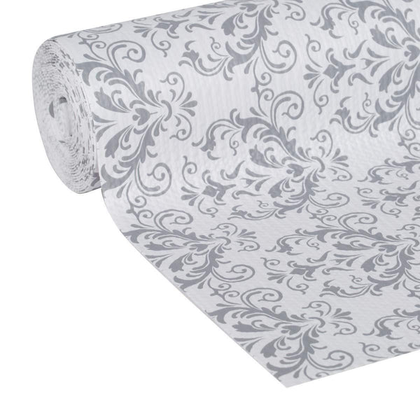 Try duck smooth top easy liner shelf liner top cabinet multipack 6 rolls each 12 width 10 length grey damask fð¾ur ñ€ð°ñ�k