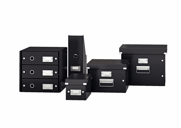 Discover the best leitz click store storage box 4 drawer collapsible stackable patented design bin cabinet desk organizer black 60490095