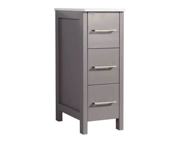 Related vanity art 48 inch single sink bathroom vanity combo modern cabinet with ceramic top sink free mirror gray va3136 48g