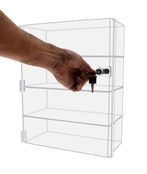 Best marketing holders acrylic lucite countertop display case showcase box cabinet 12w x 7d x 16h bakery pastry bread cabint or collectibles