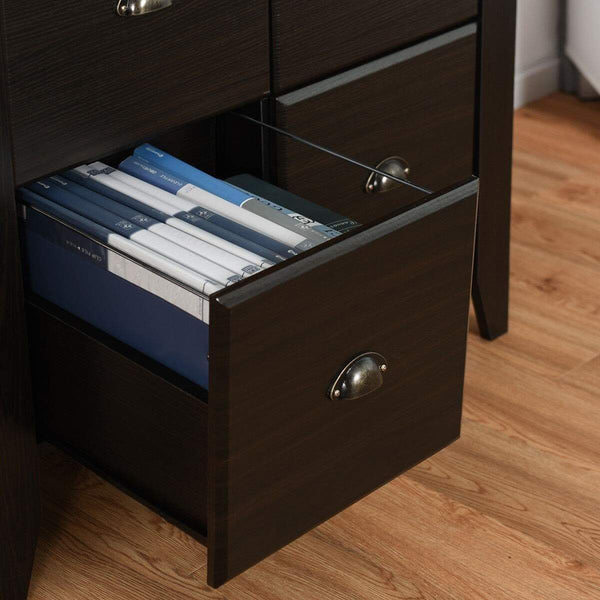 Heavy duty giantex lateral file cabinet wooden multi function tv stand for home office bedroom living room textured surface large antique standing style filing cabinets black