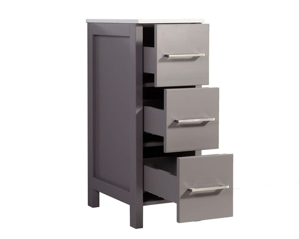Purchase vanity art 48 inch single sink bathroom vanity combo modern cabinet with ceramic top sink free mirror gray va3136 48g