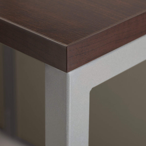 Select nice bush business furniture eodh26smr 03k easy office cubicle desk with file cabinet and 66h closed panels workstation 60wx60h mocha cherry
