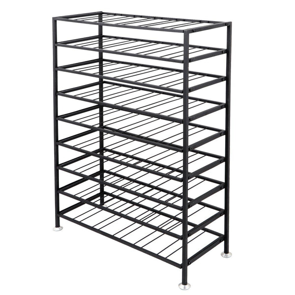 Save homgarden 54 bottle free standing deluxe large foldable metal wine rack cellar storage organizer shelves kitchen decor cabinet display stand holder