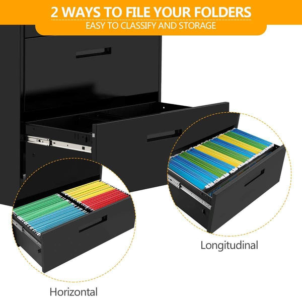 Products 3 drawers white lateral file cabinet with lock lockable heavy duty filing cabinet steel construction blackcurve handle