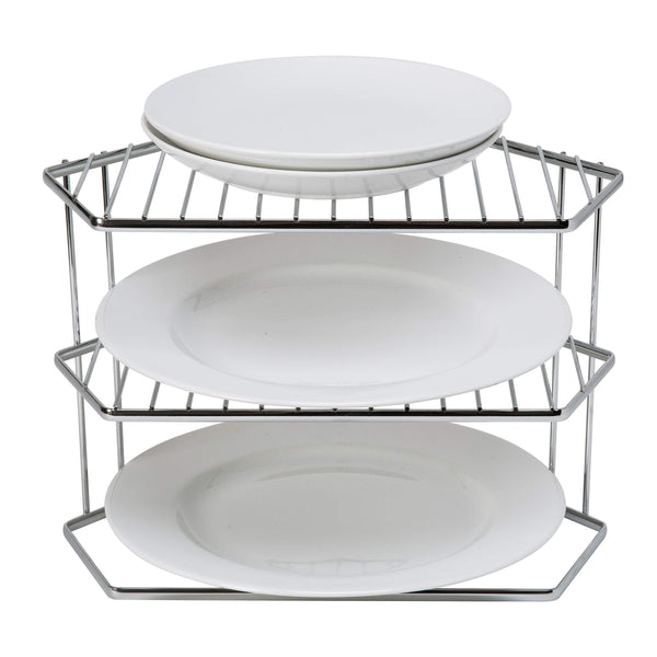 Shop here kitchen details geode corner cabinet helper shelf space saver more shelving works for plates bowls dishes mugs glasses chrome