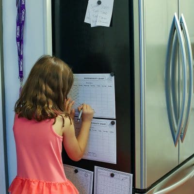 Kid Responsibility Chart & Screen Time Tokens (Printable!)