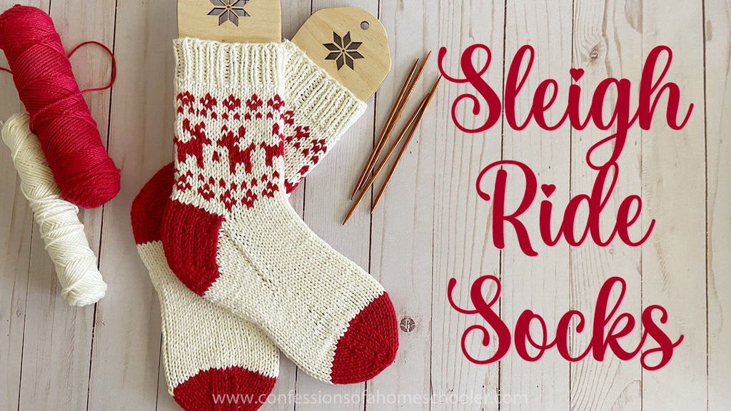 Sleigh Ride Knit Sock Pattern!