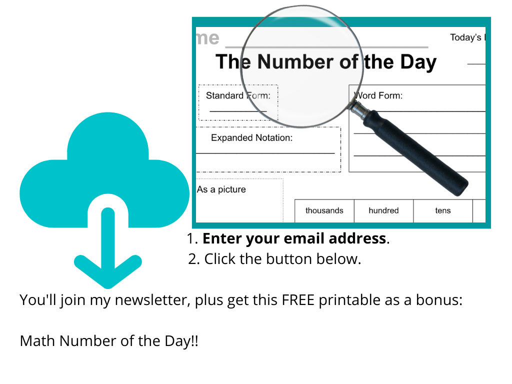Free Math Number of the Day Printables