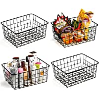 Select 4-Pack Pantry Organizer Storage Wire Bins Baskets only $16.00