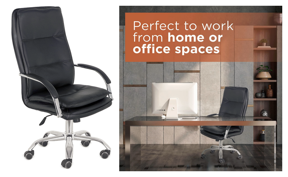 Great Price! Comfty Leather Office Chair {Amazon}