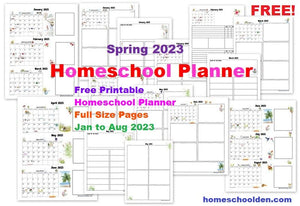 FREE Homeschool Planner for Spring 2023