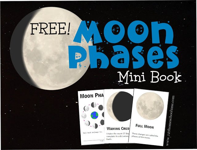 FREE Moon Phases Printable Mini Book