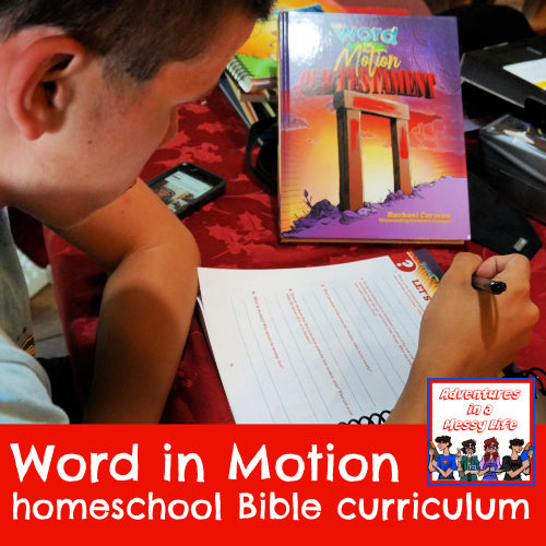 Word in Motion homeschool Bible curriculum