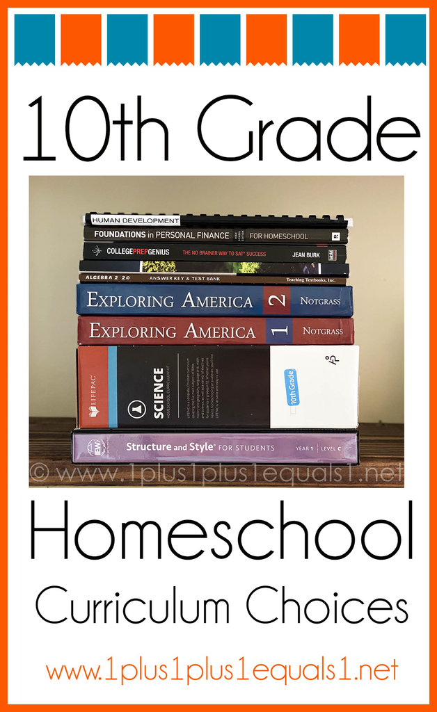 10th Grade Homeschool Curriculum Choices, Round 2