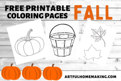 Fall Coloring Page Printables (Free)
