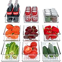 9-Pack Agruyo Clear Refrigerator Organizer Bins only $23.99