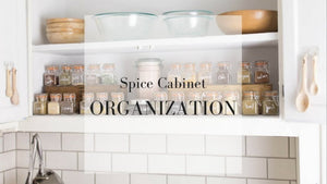 Join me for a little spice cabinet organization