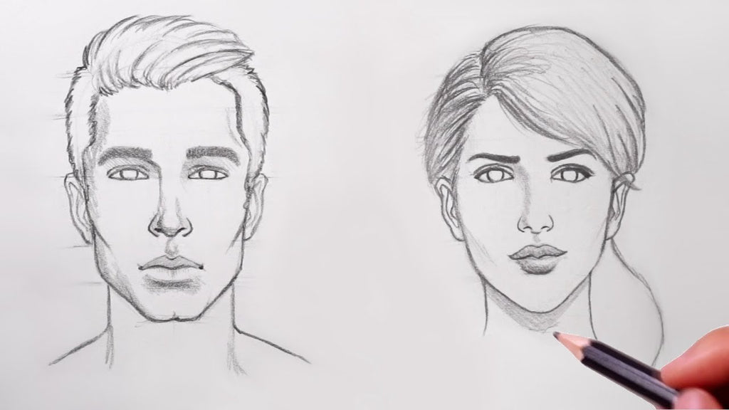 Learn how to draw faces step by step from scratch