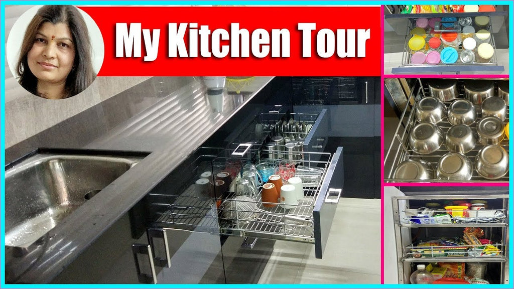 छोटी सी रसोई में चीजों को कैसे व्यवस्थित रखें - Small kitchen tour india Hi guys today i am going to show you how...