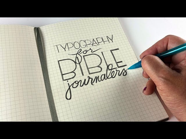 Typography is the art of laying out type - and this class will focus on helping us clean up some details of our own handwriting to aid in our Bible journaling!