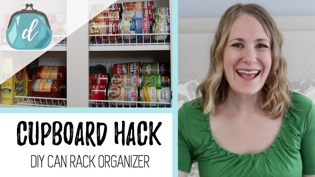 Cupboard DIY Can Rack Organizer | Small Space Apartment Pantry Organization Ideas by Do It On A Dime (4 years ago)