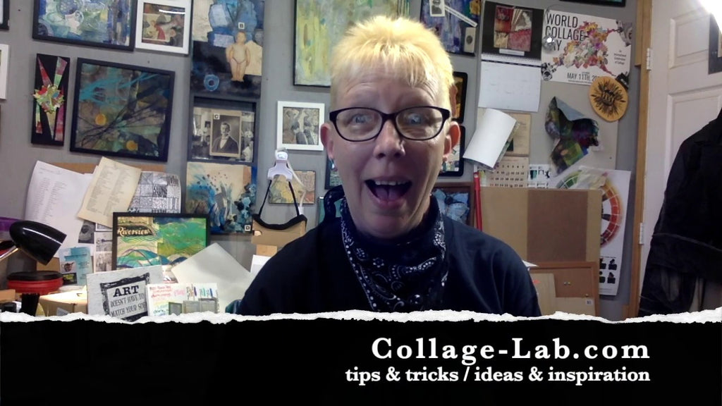 Collage Lab presents online collage art classes  via