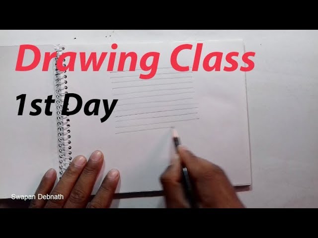 Drawing Class, 1st Day: Free Hand Line, Triangle & Quadrangle Drawing