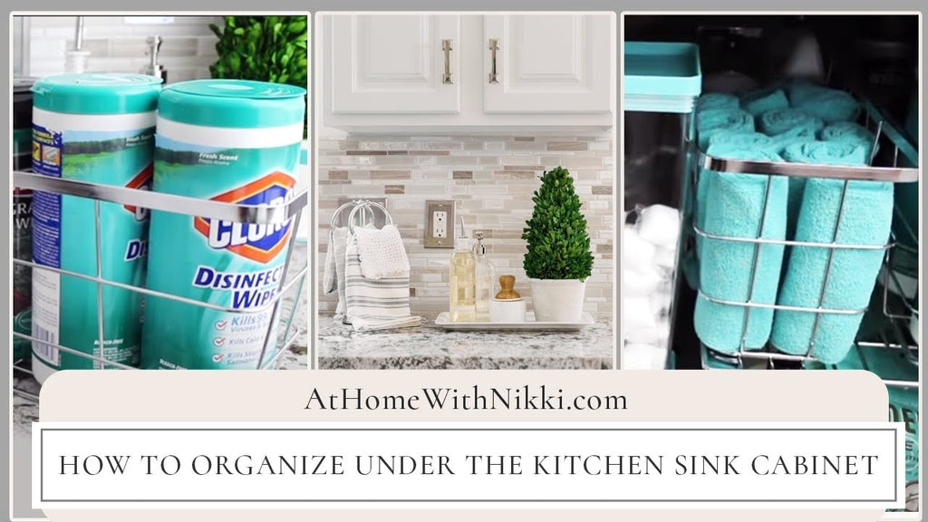 How To Organize Under The Kitchen Sink Cabinet by AtHomeWithNikki (5 years ago)