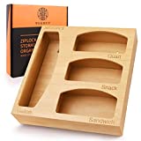 Bamboo Ziplock Bag Storage Organizer – $17.99 shipped