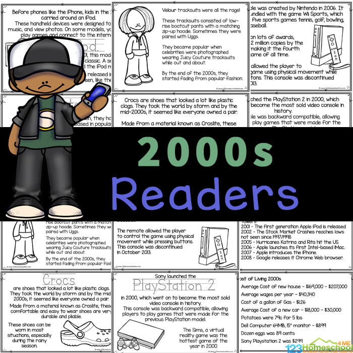 2000s for Kids Printable American History Reader
