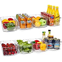 8-Piece Hoojo BPA Free Refrigerator Organizer Plastic Bins only $20.99