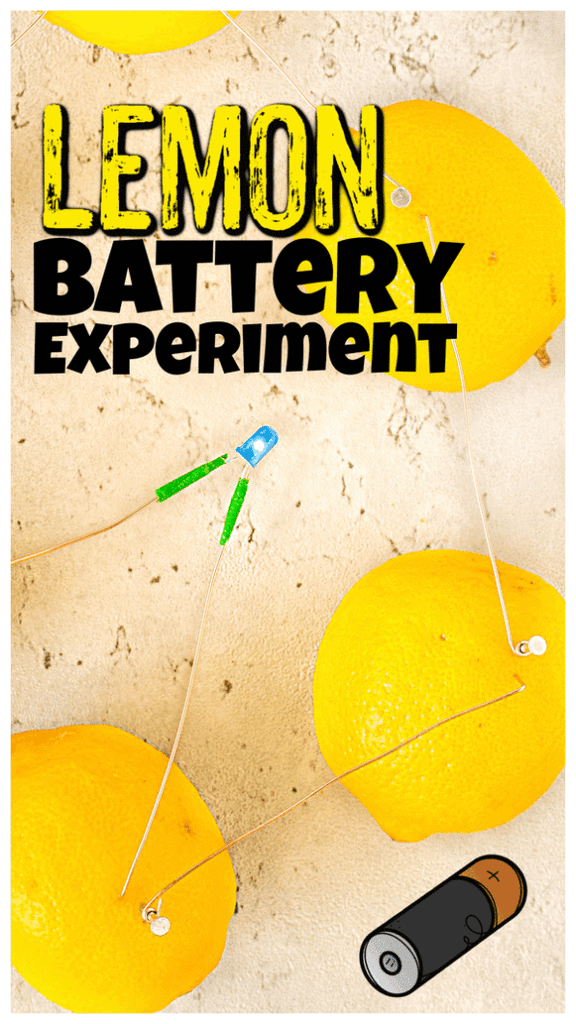 EASY Lemon Battery Experiment for Kids