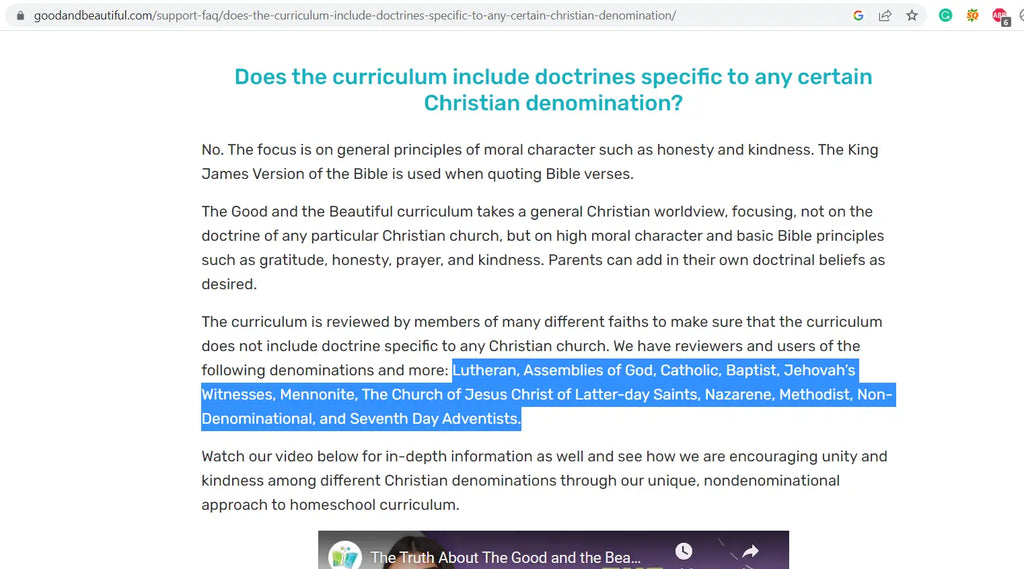 Why I Will NEVER Use The Good and The Beautiful Curriculum: Mormon?