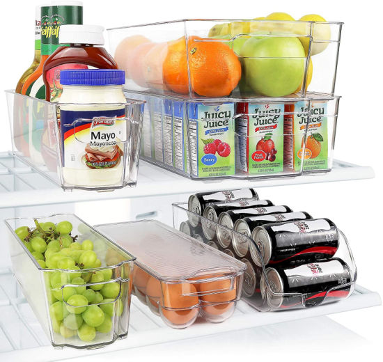 Greenco Refrigerator Organizer Bins, Stackable Fridge Organizer, Set of 6 – $26.99 (reg. $39.99)