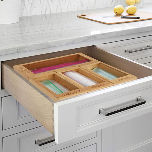 POPULAR!! Bamboo Food Storage Drawer Organizer Variety Box JUST $17.96!!
