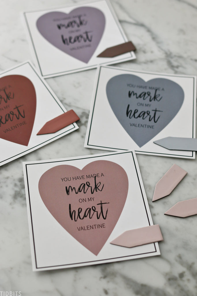 “You Have Made a Mark on my Heart Valentine” | FREE PRINTABLE